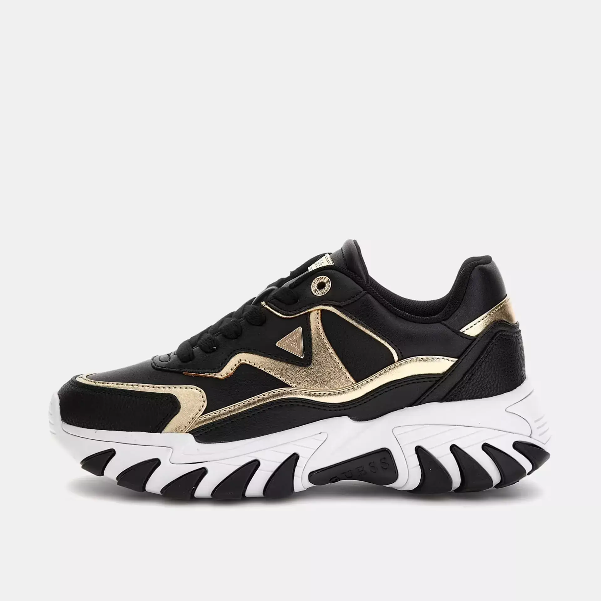 Guess Women’s Black Sneakers with Lace-Up Closure - Image 4