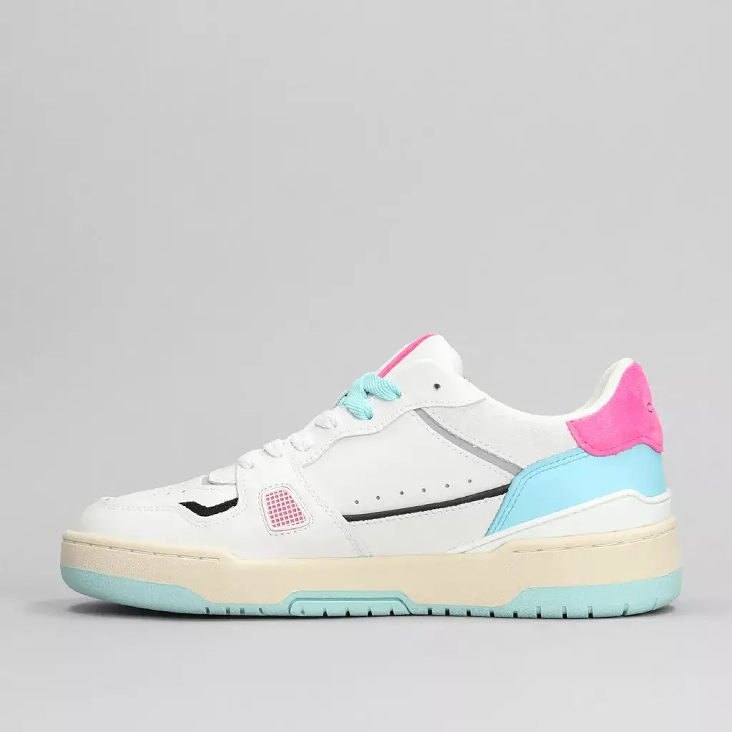 Crime London Women’s Fuchsia Leather Sneakers - Image 4