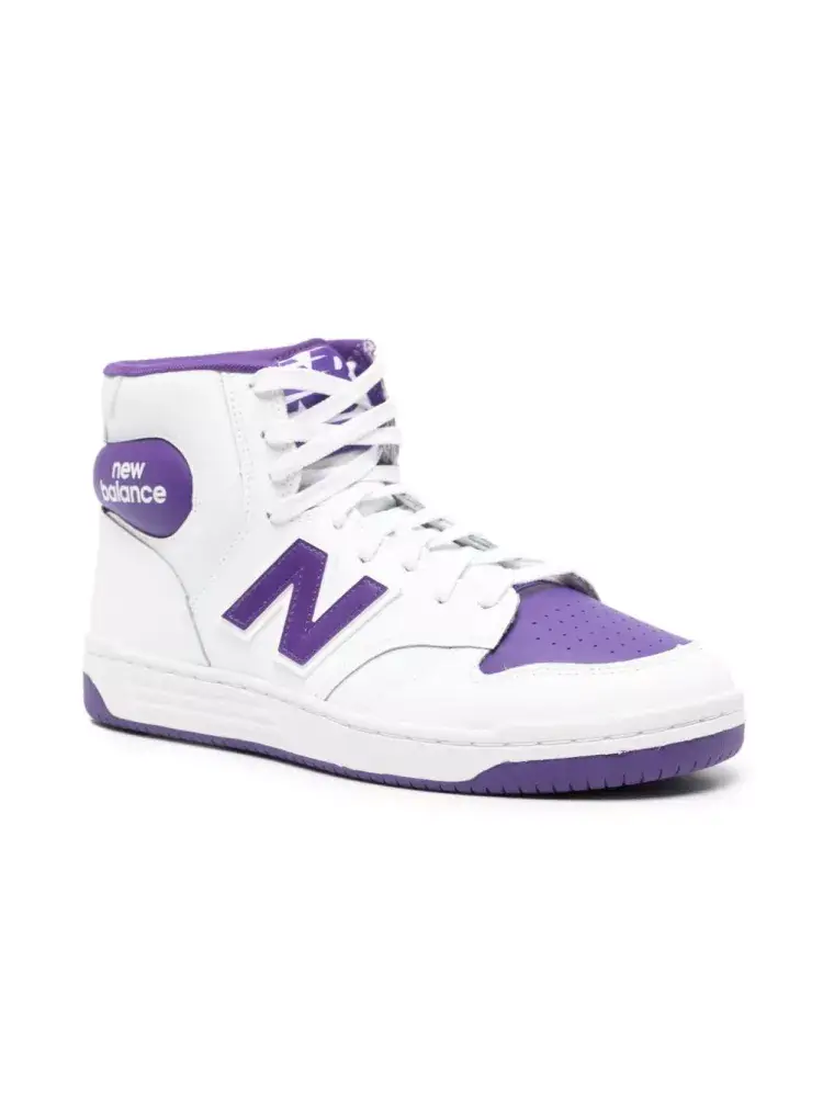 New Balance High-Top 480 Purple Sneakers - Image 3